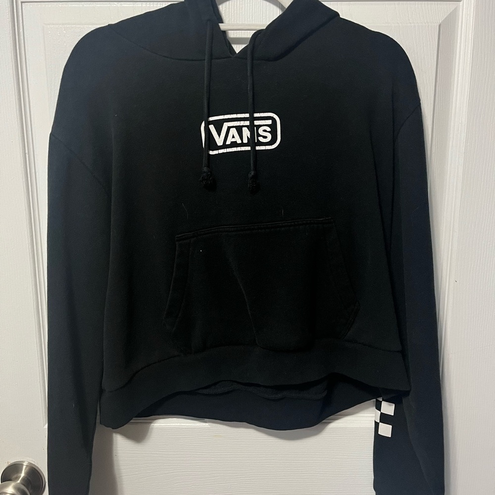 Vans Women's Black Hoodie Sweater